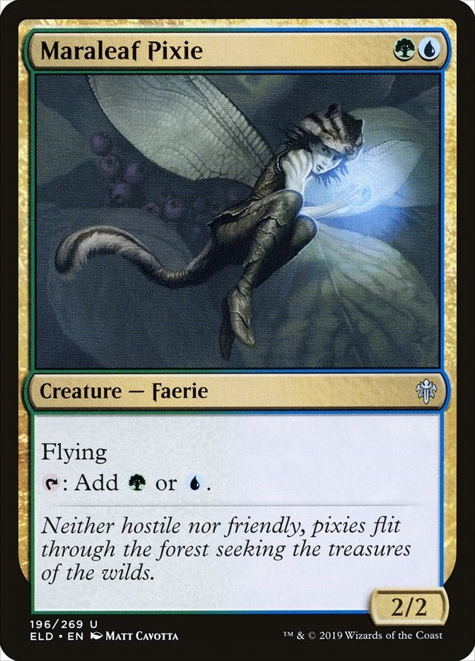 Image for Maraleaf Pixie (196) [Throne of Eldraine] - Magic: The Gathering