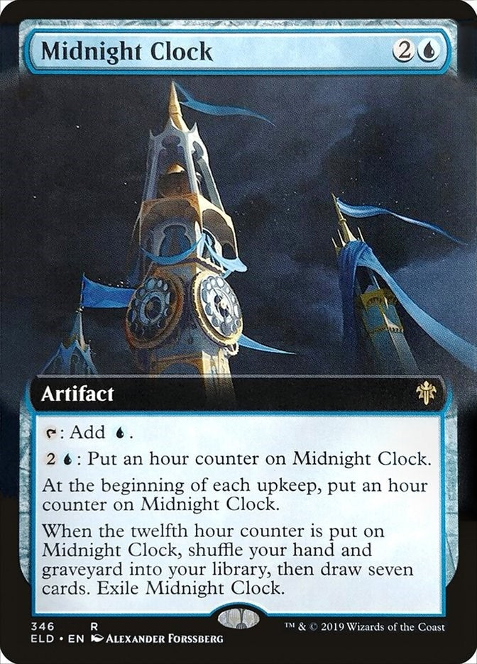 Image for Midnight Clock (Extended Art) (346) [Throne of Eldraine] - Magic: The Gathering