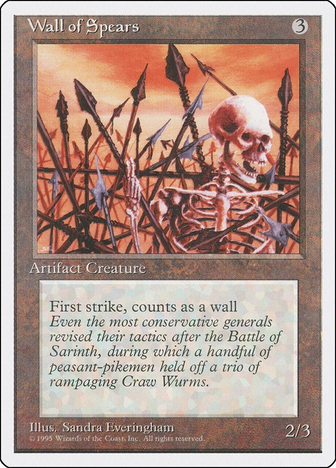 Image for Wall of Spears [Fourth Edition] - Magic: The Gathering