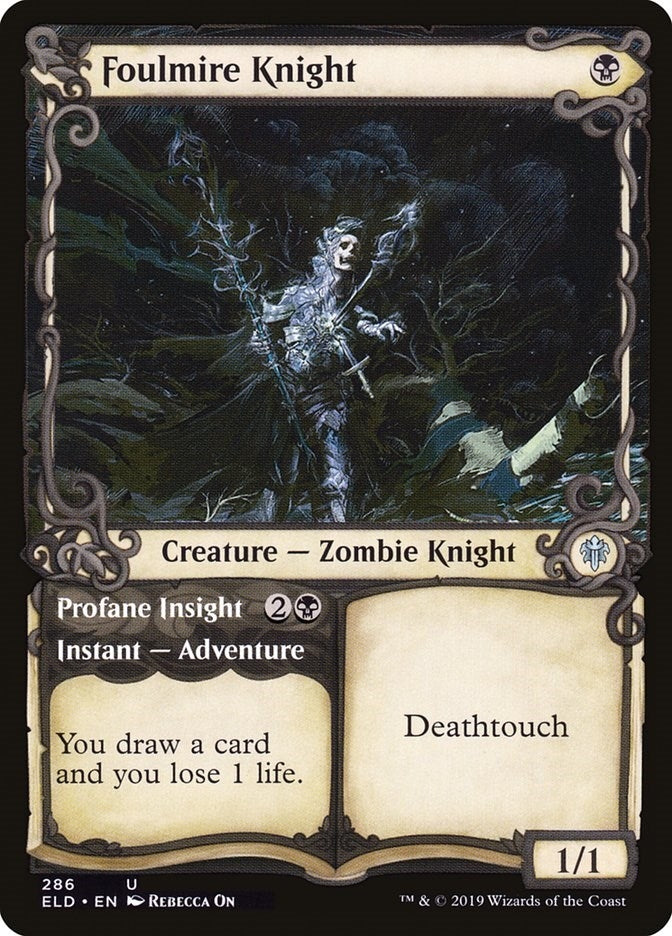 Foulmire Knight (Showcase) (286) [Throne of Eldraine]