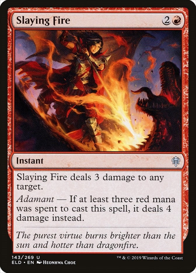 Image for Slaying Fire (143) [Throne of Eldraine] - Magic: The Gathering