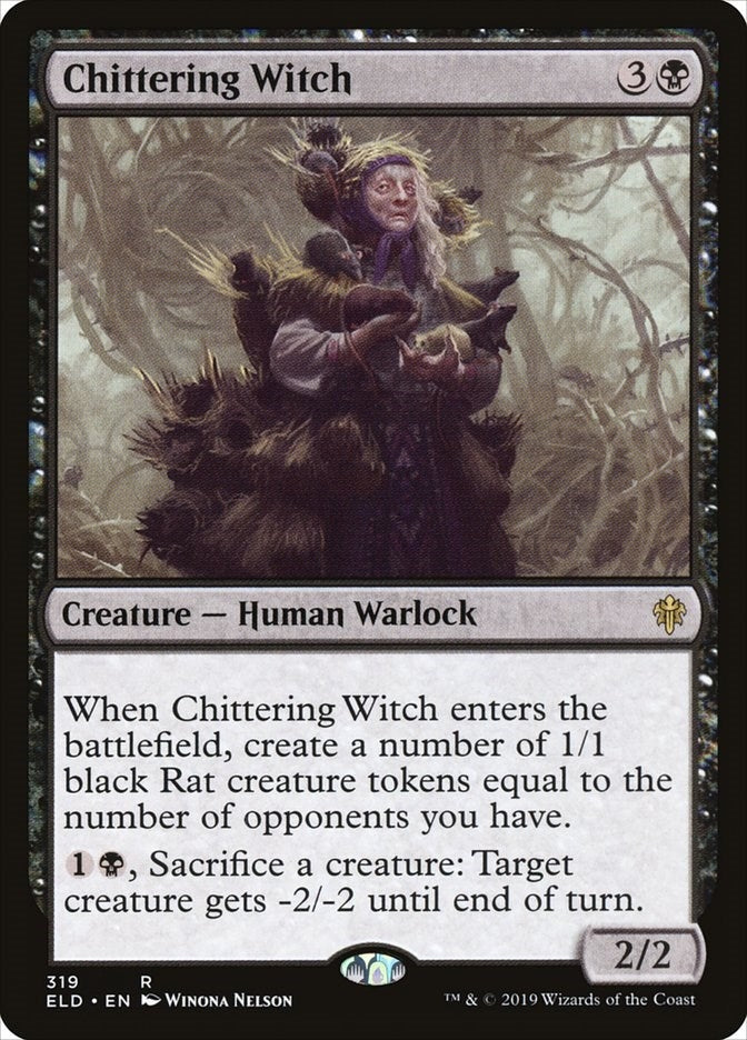 Image for Chittering Witch (319) [Throne of Eldraine] - Magic: The Gathering