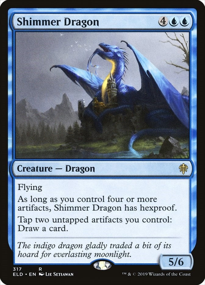 Image for Shimmer Dragon (317) [Throne of Eldraine] - Magic: The Gathering