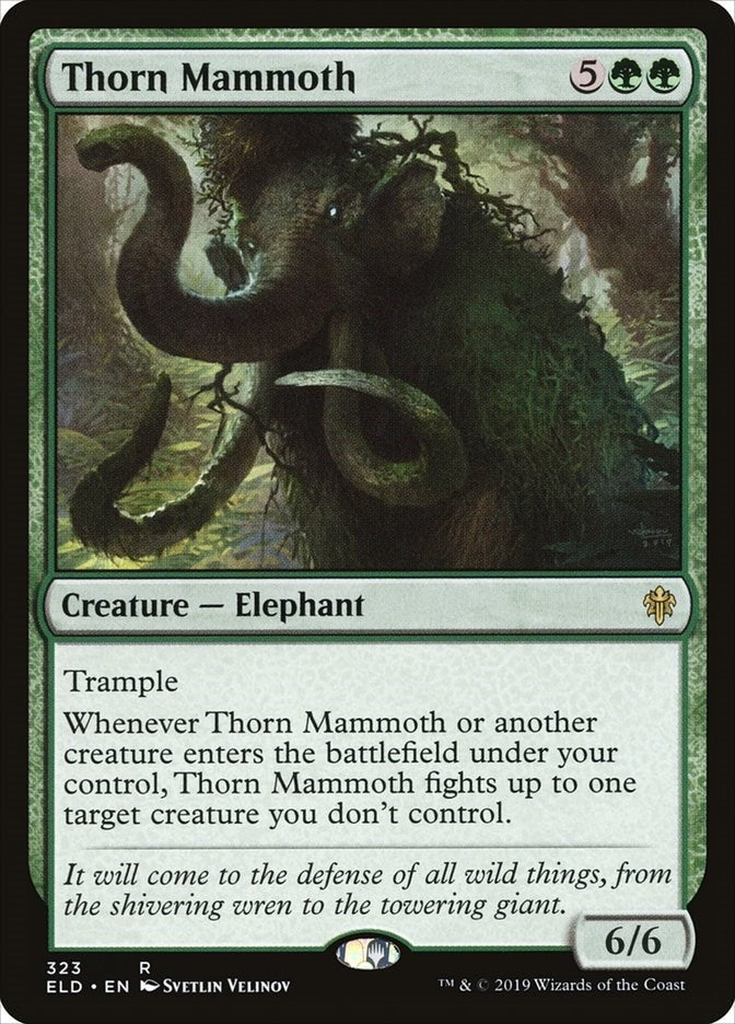 Image for Thorn Mammoth (323) [Throne of Eldraine] - Magic: The Gathering