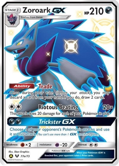Image for Zoroark GX - 77a/73 (077a/073) [Alternate Art Promos] - Pokemon