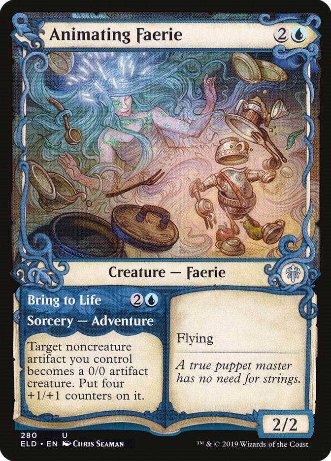 Image for Animating Faerie (Showcase) (280) [Throne of Eldraine] - Magic: The Gathering