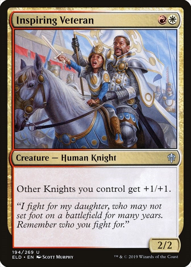 Image for Inspiring Veteran (194) [Throne of Eldraine] - Magic: The Gathering