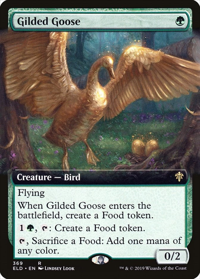 Image for Gilded Goose (Extended Art) (369) [Throne of Eldraine] - Magic: The Gathering