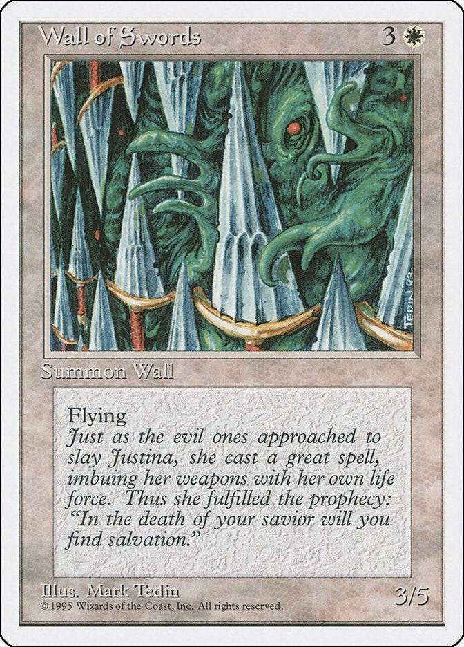 Image for Wall of Swords [Fourth Edition] - Magic: The Gathering