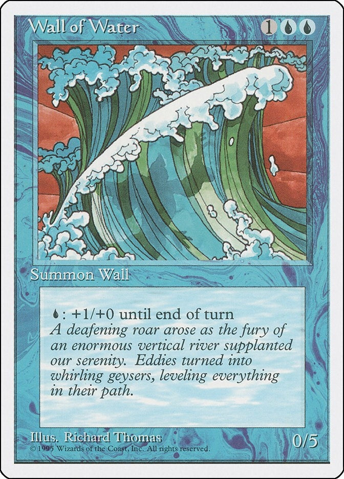 Image for Wall of Water [Fourth Edition] - Magic: The Gathering