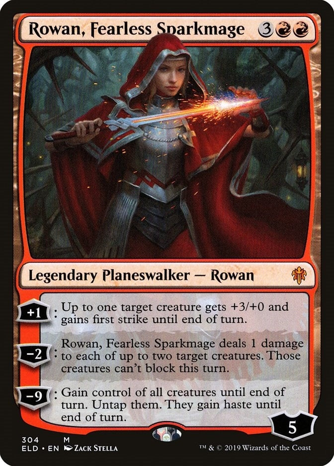Image for Rowan, Fearless Sparkmage (304) [Throne of Eldraine] - Magic: The Gathering