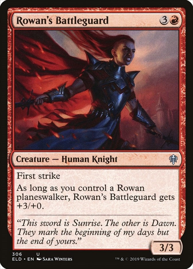 Image for Rowan's Battleguard (306) [Throne of Eldraine] - Magic: The Gathering