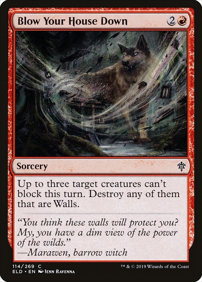 Image for Blow Your House Down (114) [Throne of Eldraine] - Magic: The Gathering