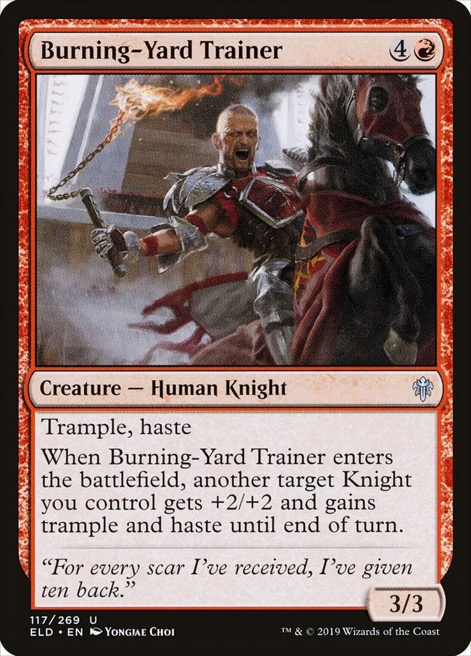 Image for Burning-Yard Trainer (117) [Throne of Eldraine] - Magic: The Gathering
