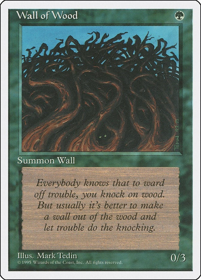 Image for Wall of Wood [Fourth Edition] - Magic: The Gathering