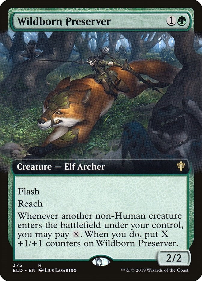 Image for Wildborn Preserver (Extended Art) (375) [Throne of Eldraine] - Magic: The Gathering