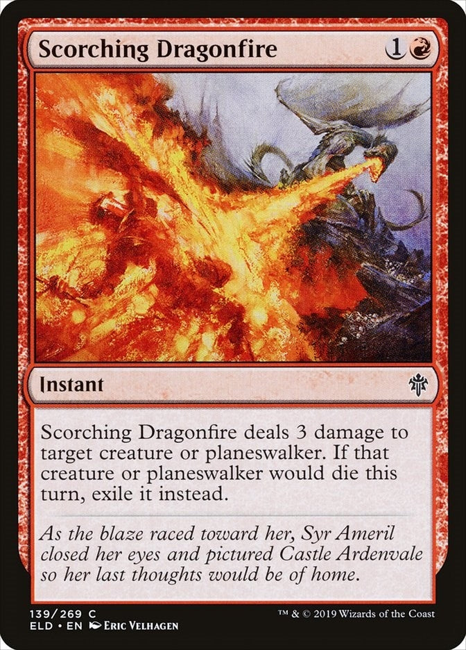 Image for Scorching Dragonfire (139) [Throne of Eldraine] - Magic: The Gathering