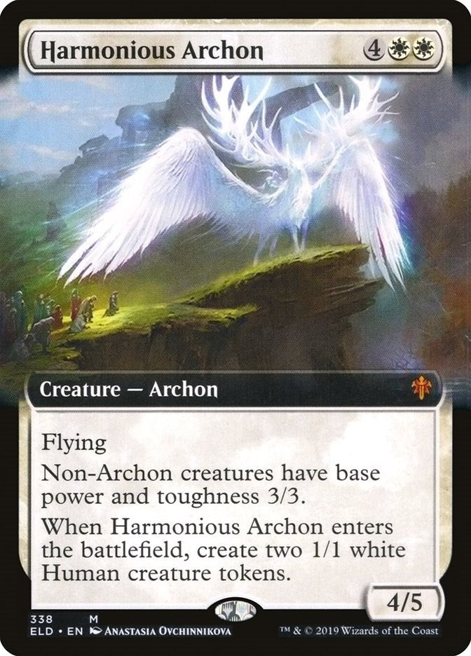 Image for Harmonious Archon (Extended Art) (338) [Throne of Eldraine] - Magic: The Gathering
