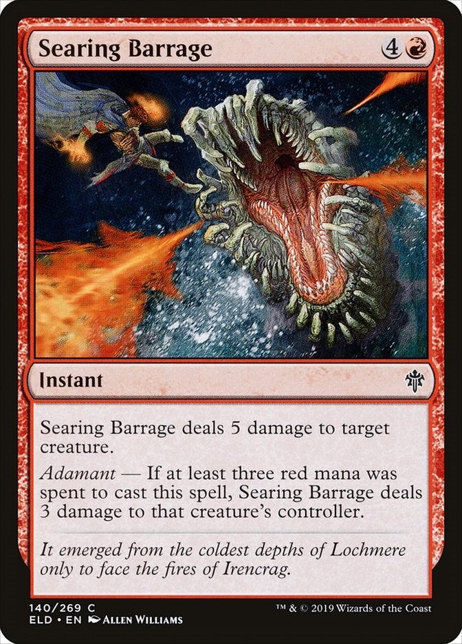 Image for Searing Barrage (140) [Throne of Eldraine] - Magic: The Gathering