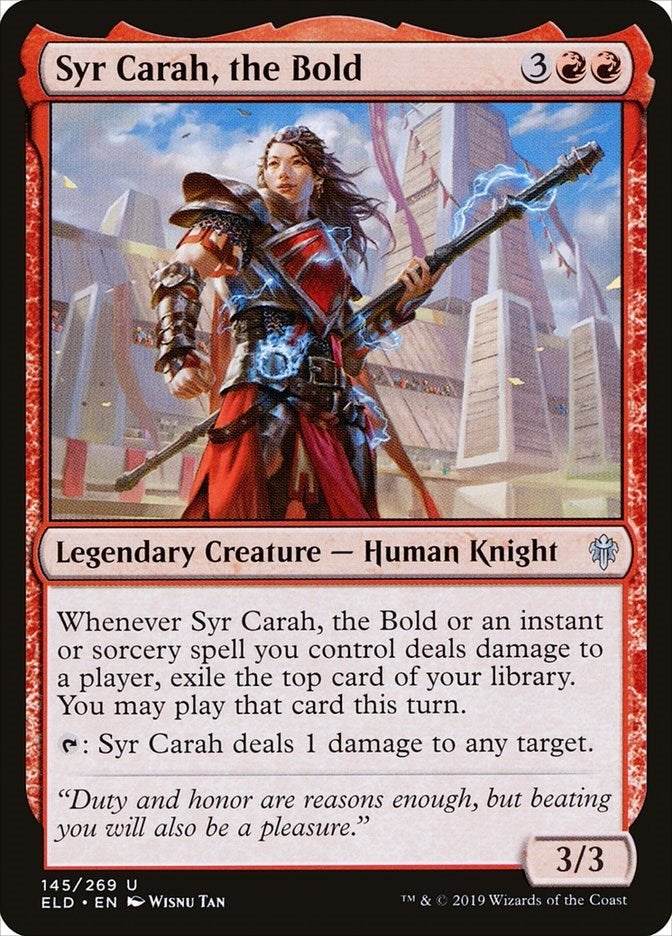 Image for Syr Carah, the Bold (145) [Throne of Eldraine] - Magic: The Gathering