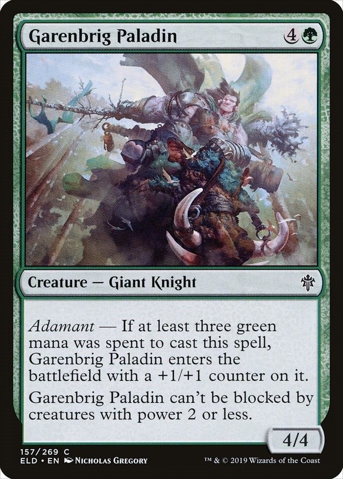 Garenbrig Paladin (157) [Throne of Eldraine]