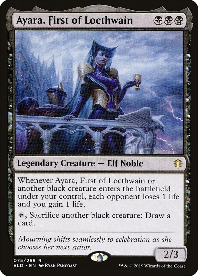 Image for Ayara, First of Locthwain (75) [Throne of Eldraine] - Magic: The Gathering