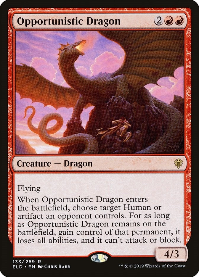 Image for Opportunistic Dragon (133) [Throne of Eldraine] - Magic: The Gathering