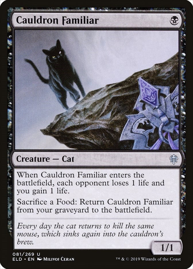 Image for Cauldron Familiar (81) [Throne of Eldraine] - Magic: The Gathering