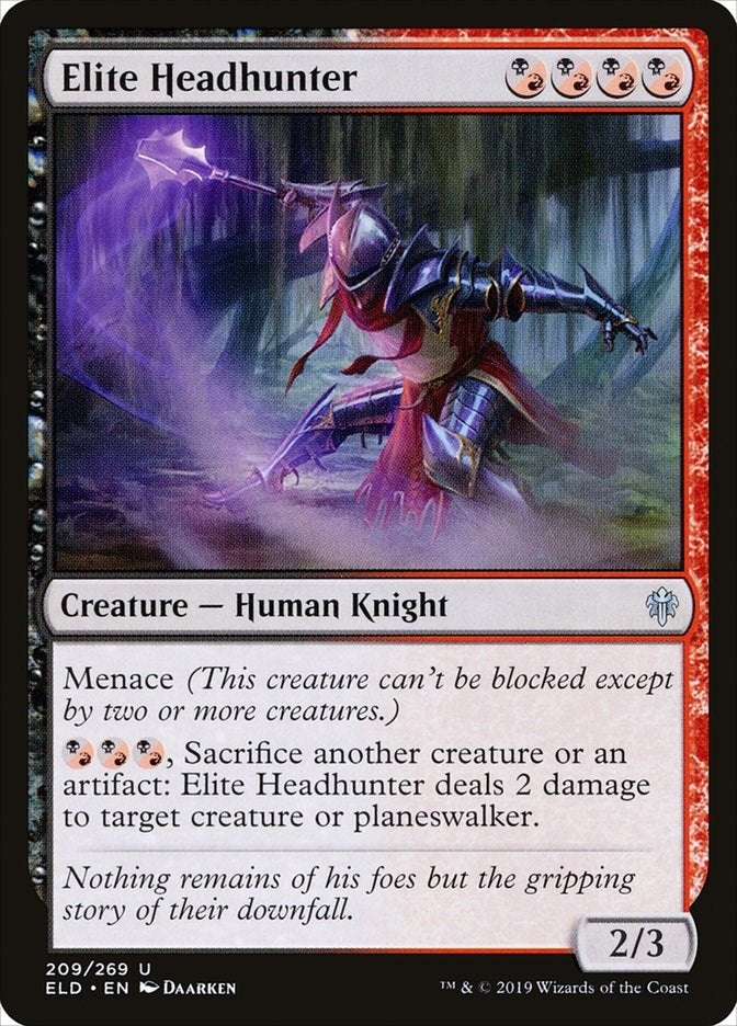 Image for Elite Headhunter (209) [Throne of Eldraine] - Magic: The Gathering