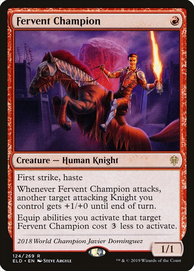 Image for Fervent Champion (124) [Throne of Eldraine] - Magic: The Gathering