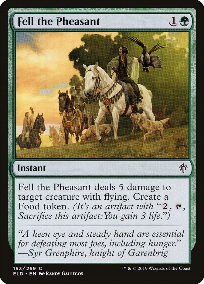 Image for Fell the Pheasant (153) [Throne of Eldraine] - Magic: The Gathering
