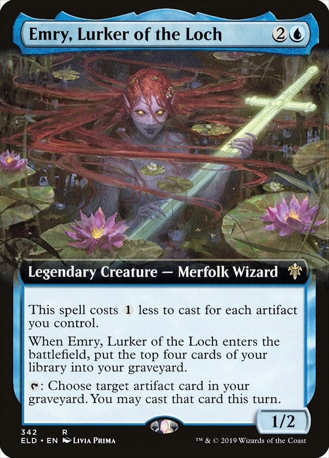 Image for Emry, Lurker of the Loch (Extended Art) (342) [Throne of Eldraine] - Magic: The Gathering