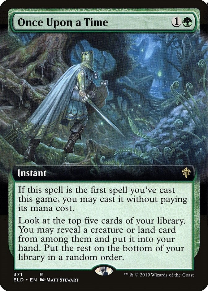 Image for Once Upon a Time (Extended Art) (371) [Throne of Eldraine] - Magic: The Gathering
