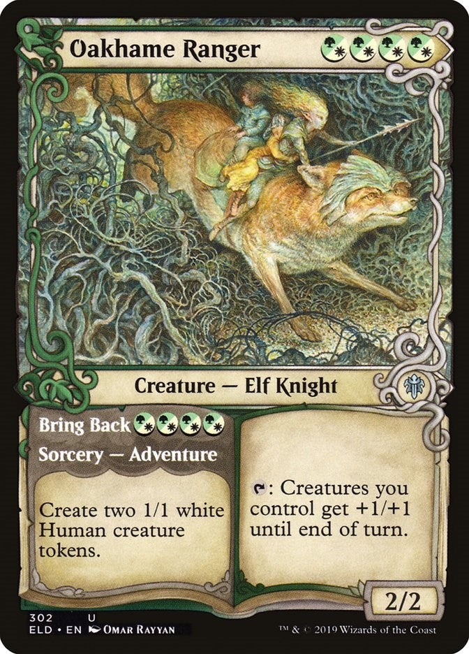 Image for Oakhame Ranger (Showcase) (302) [Throne of Eldraine] - Magic: The Gathering