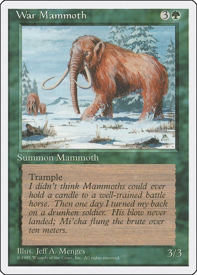 Image for War Mammoth [Fourth Edition] - Magic: The Gathering