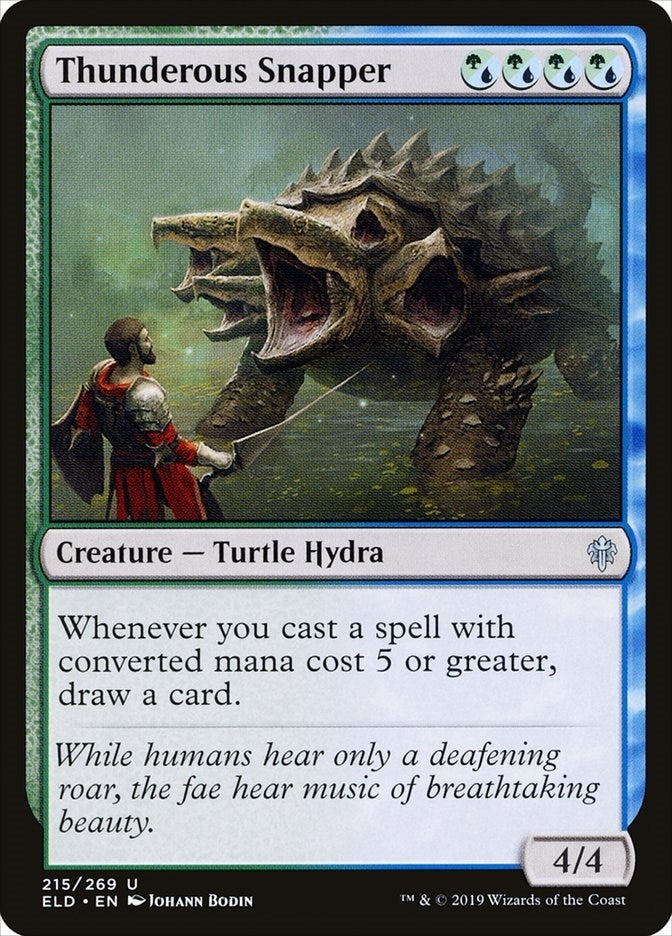 Image for Thunderous Snapper (215) [Throne of Eldraine] - Magic: The Gathering