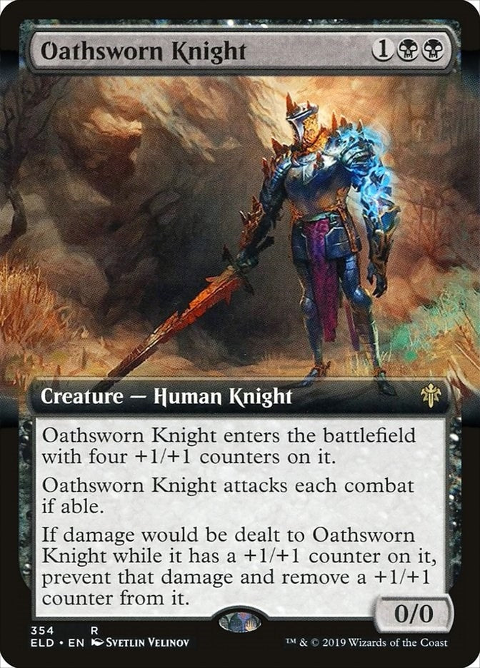 Image for Oathsworn Knight (Extended Art) (354) [Throne of Eldraine] - Magic: The Gathering