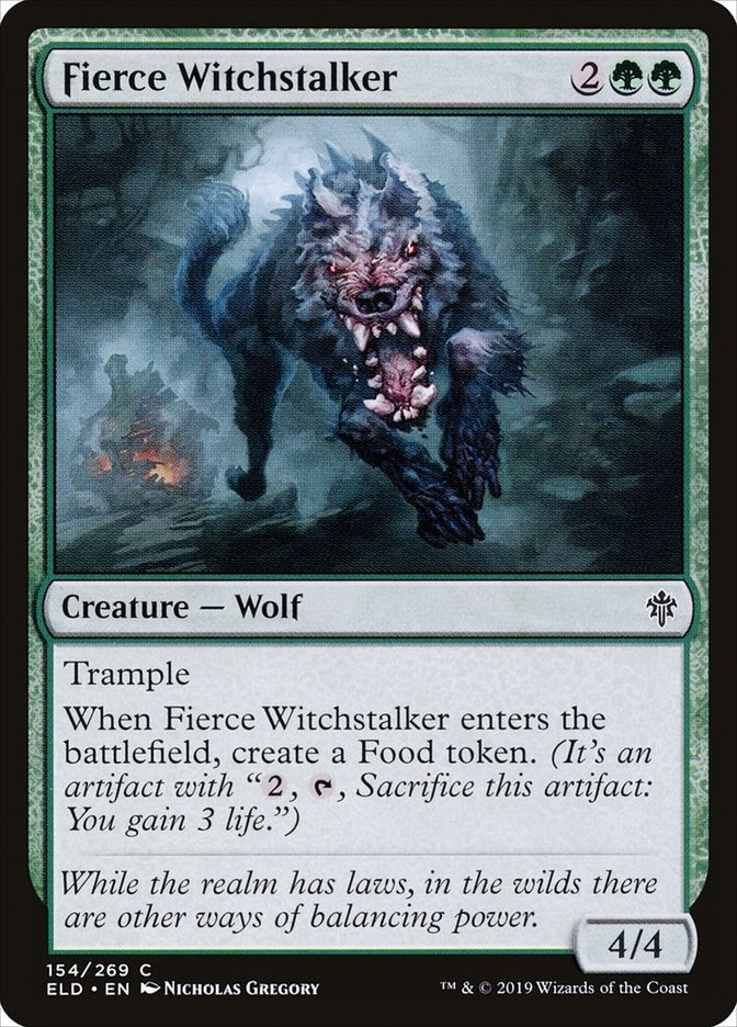 Image for Fierce Witchstalker (154) [Throne of Eldraine] - Magic: The Gathering