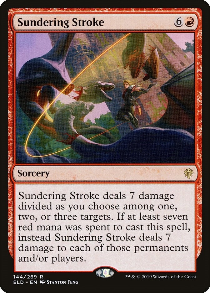 Image for Sundering Stroke (144) [Throne of Eldraine] - Magic: The Gathering