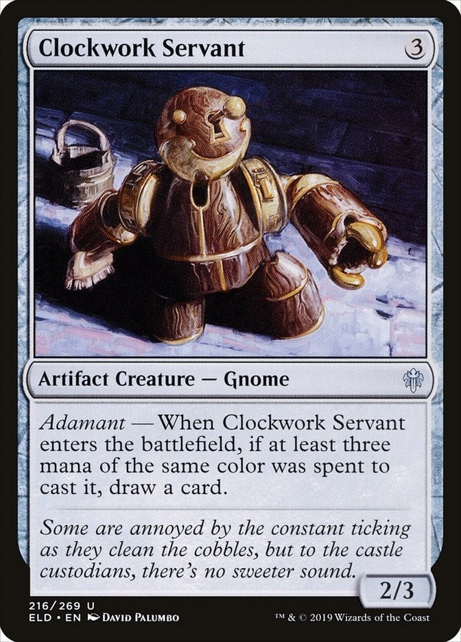 Image for Clockwork Servant (216) [Throne of Eldraine] - Magic: The Gathering