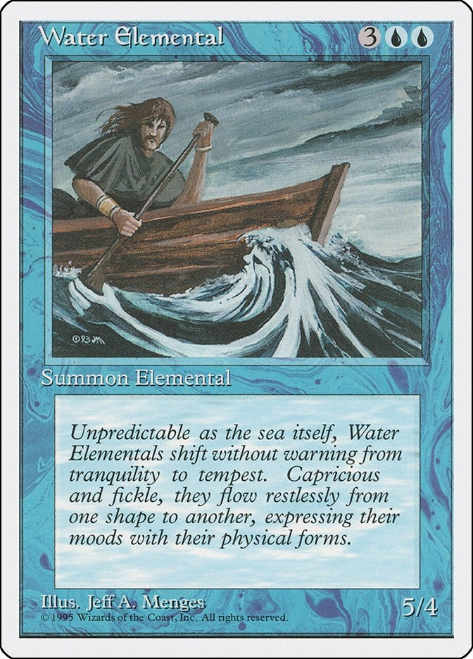 Image for Water Elemental [Fourth Edition] - Magic: The Gathering