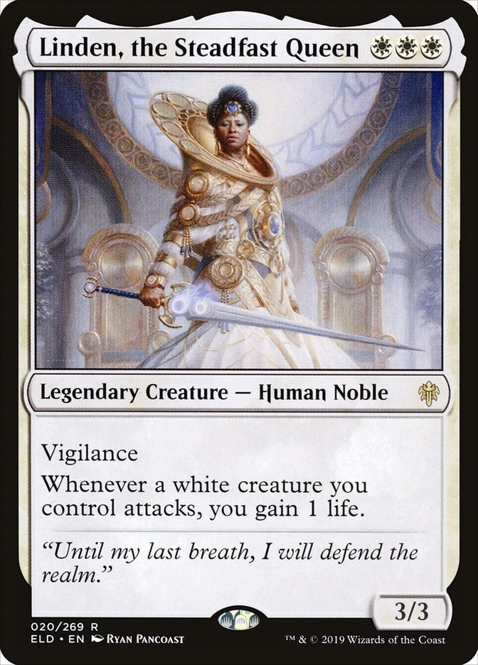 Image for Linden, the Steadfast Queen (20) [Throne of Eldraine] - Magic: The Gathering