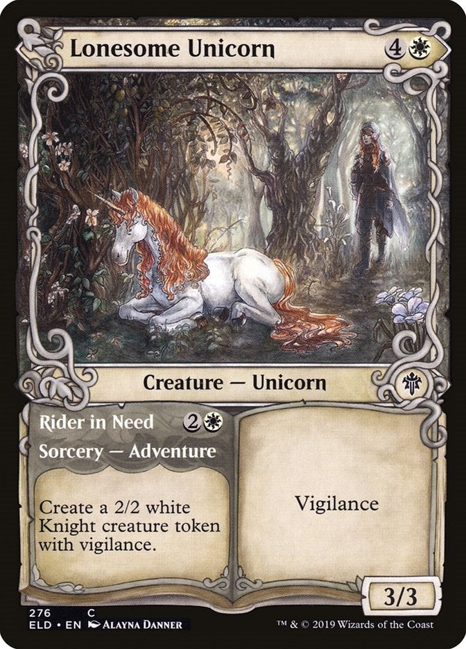 Image for Lonesome Unicorn (Showcase) (276) [Throne of Eldraine] - Magic: The Gathering