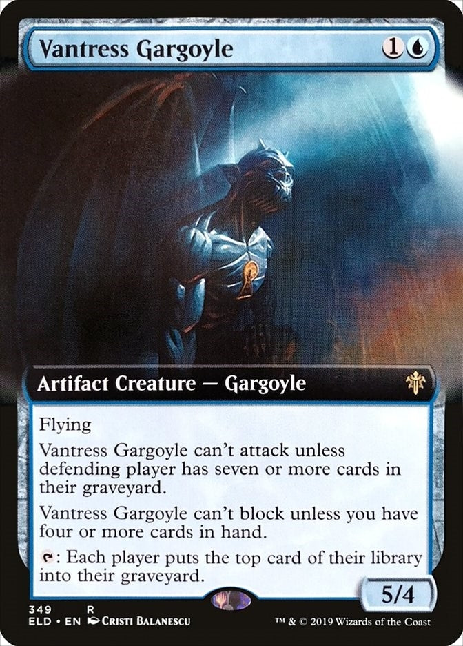 Image for Vantress Gargoyle (Extended Art) (349) [Throne of Eldraine] - Magic: The Gathering