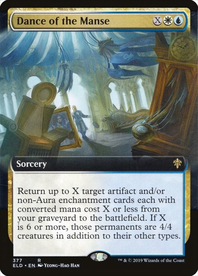 Image for Dance of the Manse (Extended Art) (377) [Throne of Eldraine] - Magic: The Gathering