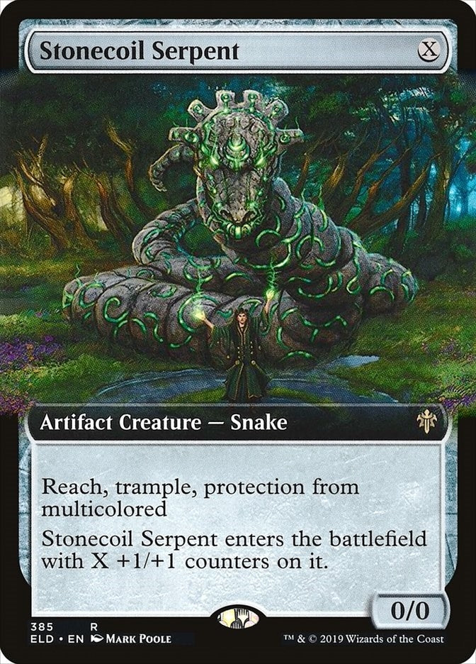 Image for Stonecoil Serpent (Extended Art) (385) [Throne of Eldraine] - Magic: The Gathering