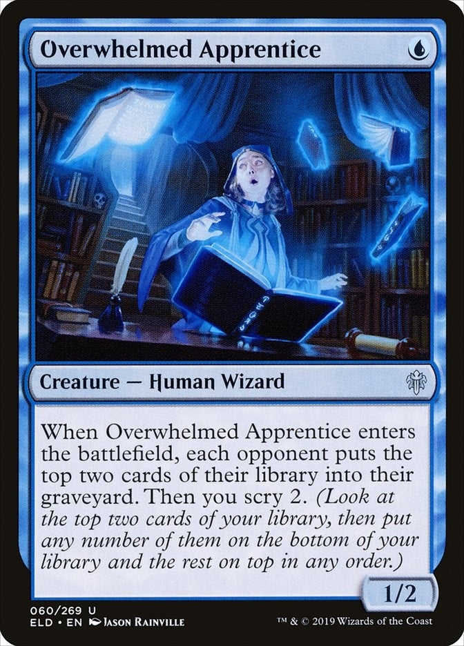Image for Overwhelmed Apprentice (60) [Throne of Eldraine] - Magic: The Gathering