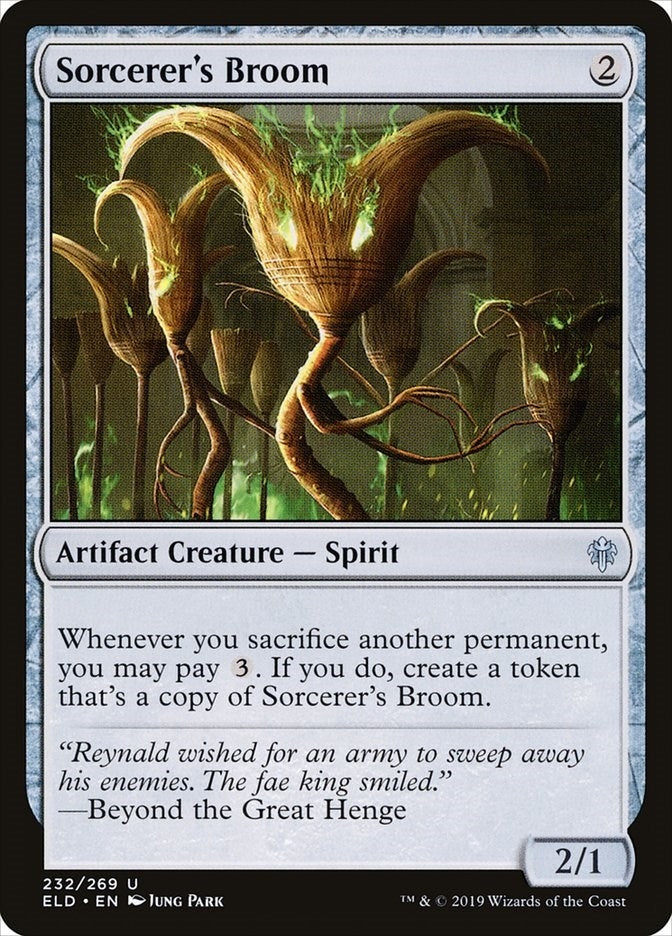 Image for Sorcerer's Broom (232) [Throne of Eldraine] - Magic: The Gathering