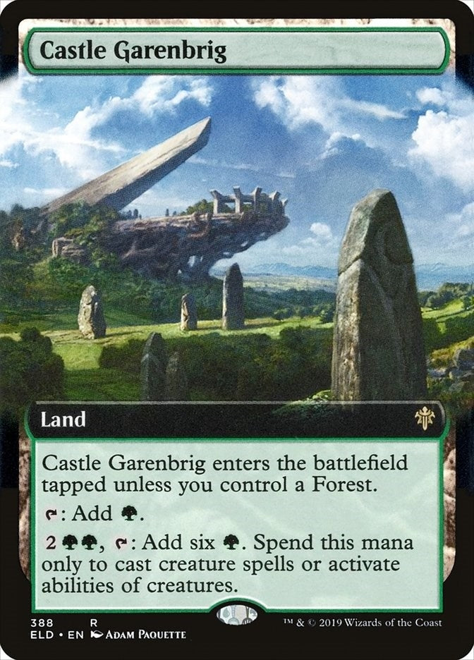 Image for Castle Garenbrig (Extended Art) (388) [Throne of Eldraine] - Magic: The Gathering