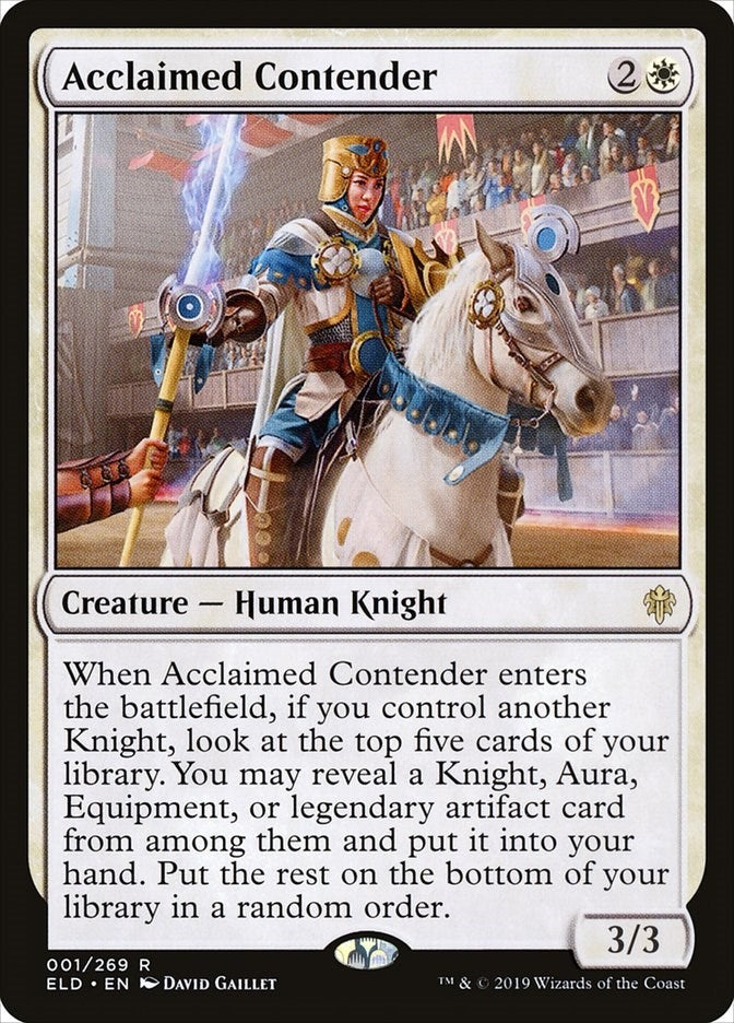Image for Acclaimed Contender (1) [Throne of Eldraine] - Magic: The Gathering